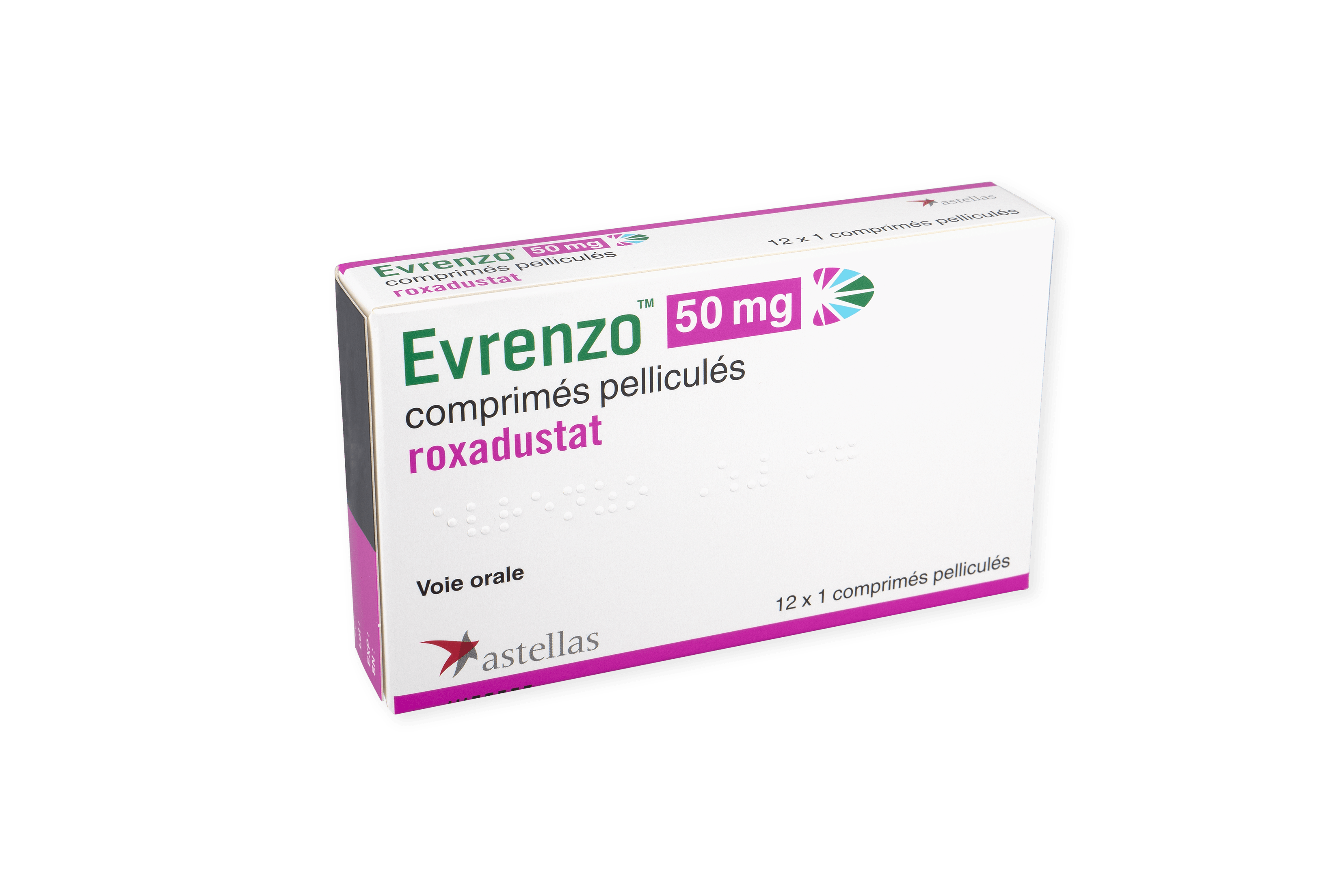 Photo de conditionnement <span class='vidalbox-gamme-product'>(EVRENZO 50 mg cp pellic)</span>