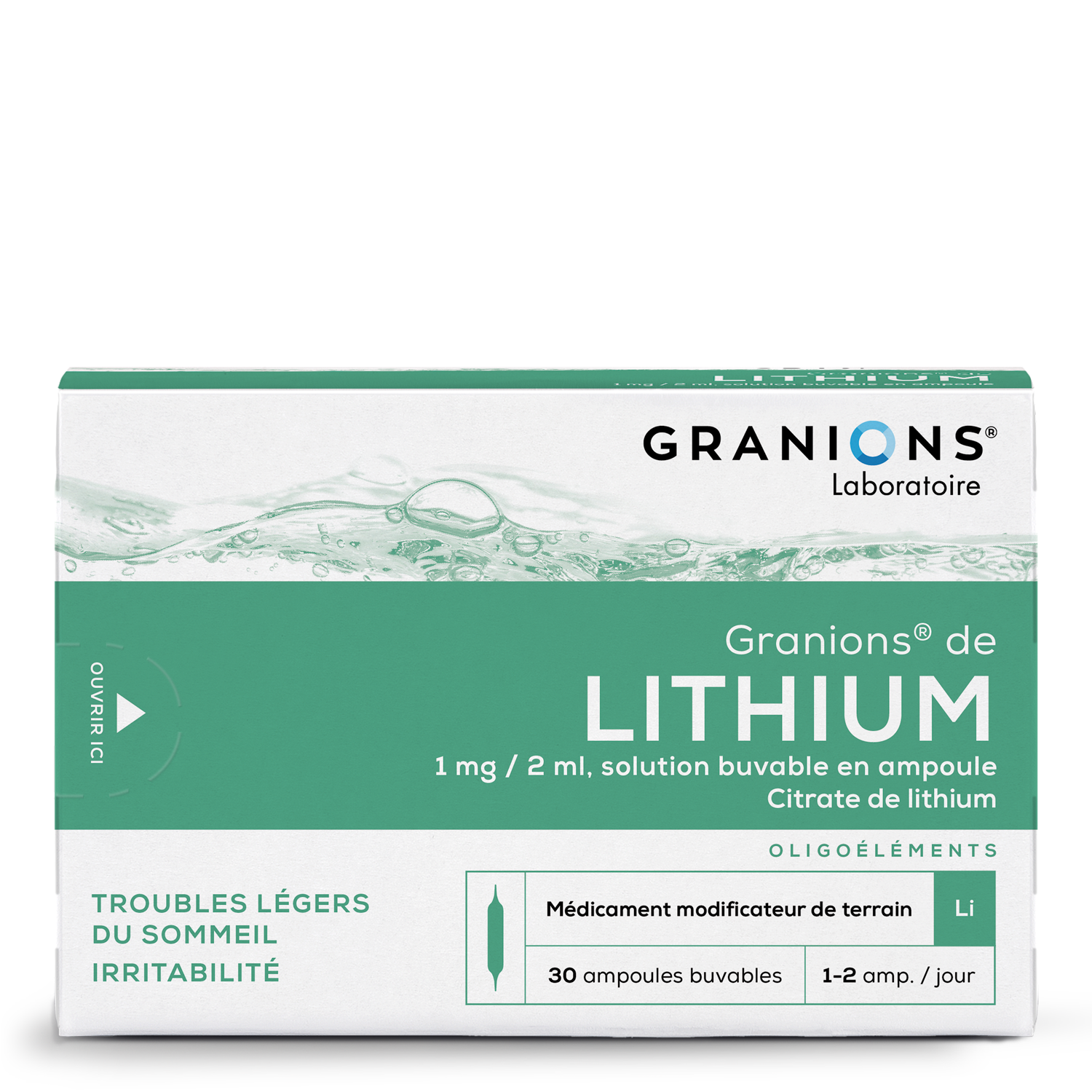 Photo de conditionnement <span class='vidalbox-gamme-product'>(GRANIONS DE LITHIUM)</span>