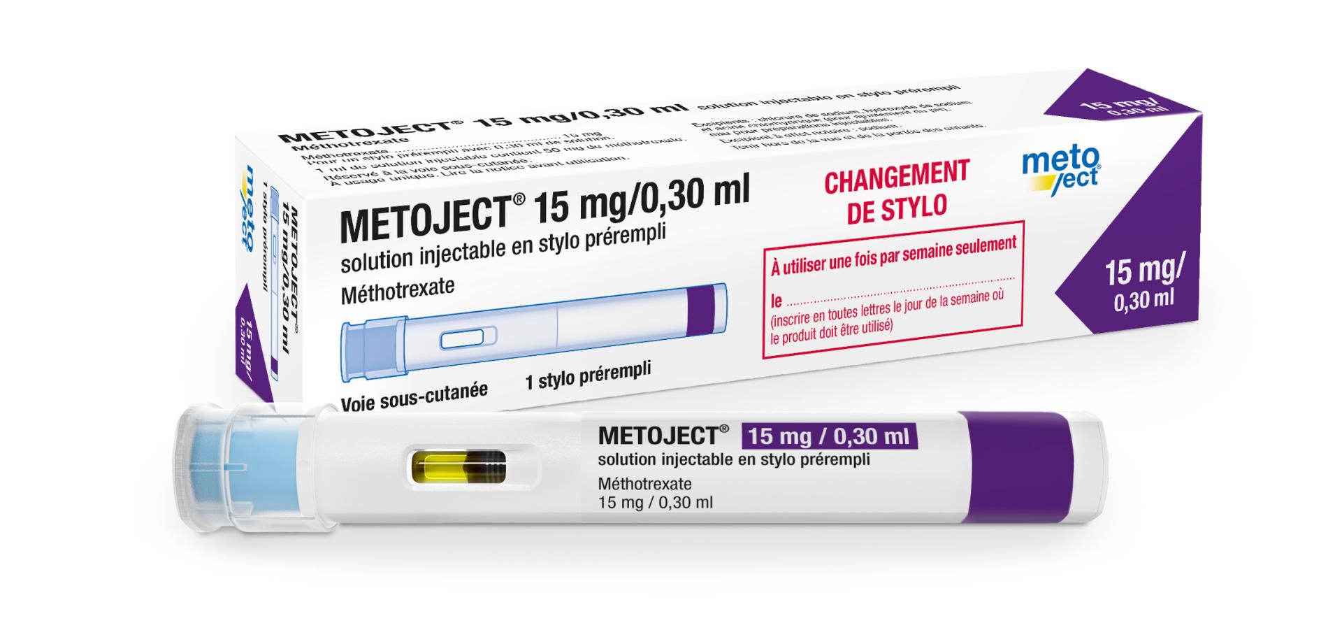 Photo de conditionnement <span class='vidalbox-gamme-product'>(METOJECT 15 mg/0,30 ml sol inj en stylo prérempli)</span>