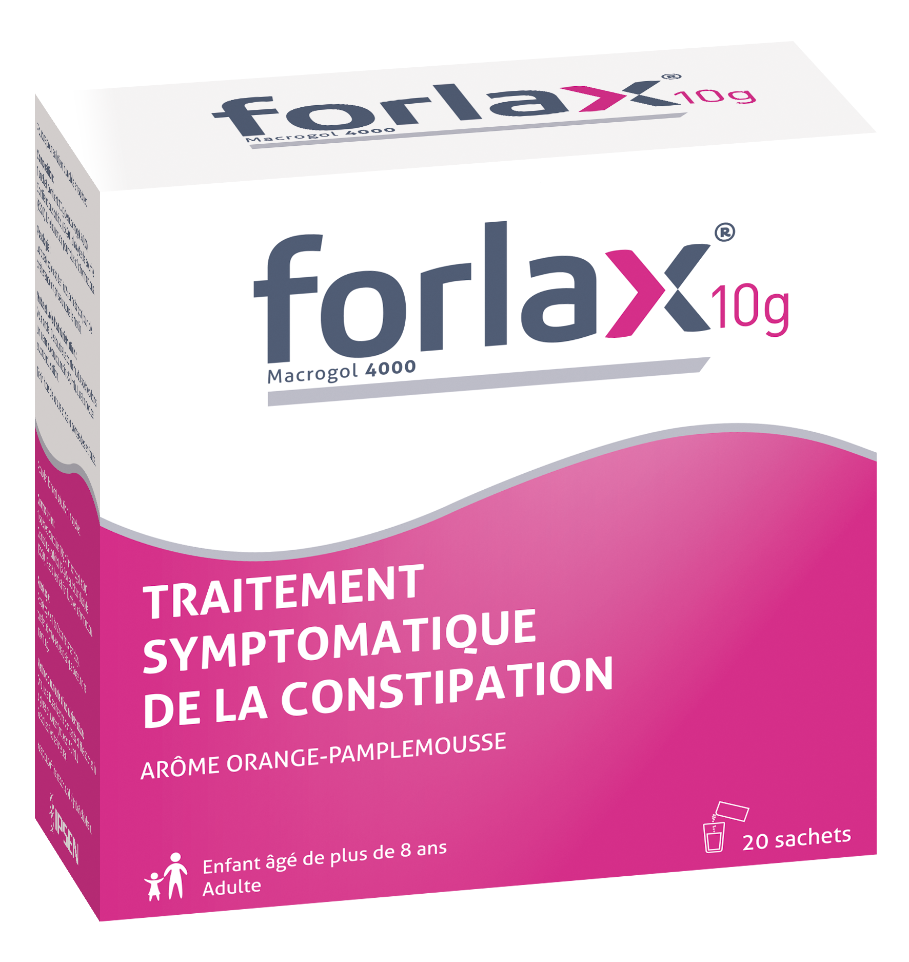 Photo de conditionnement <span class='vidalbox-gamme-product'>(FORLAX 10 g pdre p sol buv en sachet)</span>