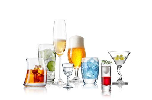 Les différents verres standard contiennent la même quantité d'alcool, environ 10 g.