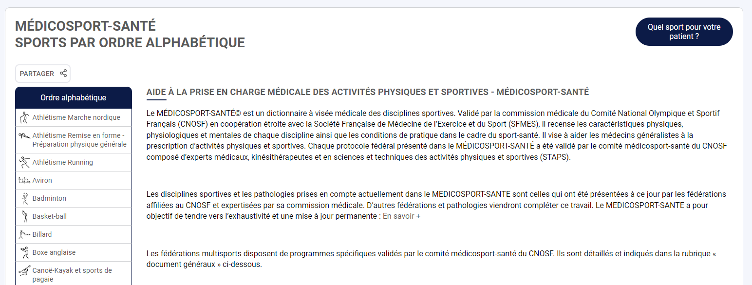 Figure - Médicosport-santé